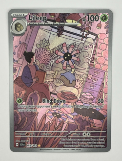 Pokemon Lileep 145/142 Sv07: Stellar Crown Holo Illustration Rare TCG NM - Image 1