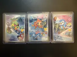 Pokemon First Partners Illustration Collection MEP Turtwig Chimchar Piplup - Image 1