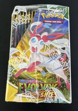 Pokemon Sword & Shield Evolving Skies Booster Box Sealed W/ Acrylic Case - Image 4