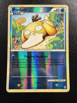 Psyduck 74/102 Reverse Holo HGSS Triumphant Pokemon Card LP/MP - Image 1