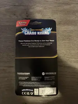 Pokemon TCG Mega Evolution—Chaos Rising English Blister w/2 Promos & Coin - Image 4