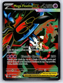 MEGA FLOETTE EX 101/086 ME04: CHAOS RISING ULTRA RARE POKEMON NEAR MINT - Image 1