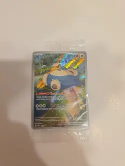 Pokemon TCG Snorlax Promo Scarlet & Violet 151 Black Star Holo Card#051 SEALED - Image 1