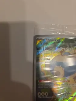 Pokemon TCG Snorlax Promo Scarlet & Violet 151 Black Star Holo Card#051 SEALED - Image 4