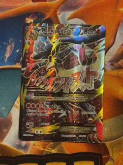 M Lucario EX 55a/111 Furious Fists Holo Full Art Ultra Rare Card - Image 1