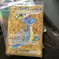Lapras ex SVP 064 Tera Holo Basic Pokemon Card Lot - Water Type - Image 1