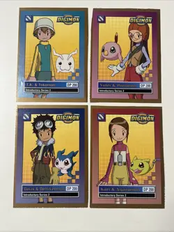 Digimon Fox Kids Bandai Promo Cards 2000 Lot of 4 - DigiDestined Series 2 - Image 1