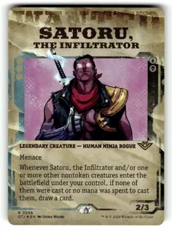 Satoru, the Infiltrator (Showcase) 298 Outlaws of Thunder Junction MTG Foil NM - Image 1