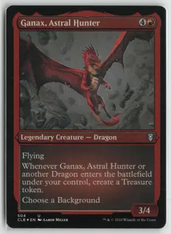 Ganax, Astral Hunter (Foil Etched) LP Foil 504 Battle for Baldur's Gate MTG - Image 1