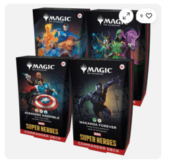 -Set of 4- Commander Decks Marvel Super Heroes MTG 6/26 - Image 1