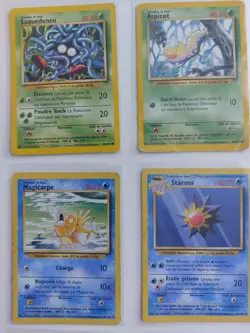 Lot Cartes Pokemon Wizards FR Vintage Salameche 46/102 Carapuce 63/102 Goupix... - Image 3