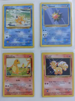 Lot Cartes Pokemon Wizards FR Vintage Salameche 46/102 Carapuce 63/102 Goupix... - Image 5
