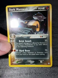 Carte Pokemon Dark Marowak 7/109 Holo Bloc Ex Team Rocket Returns English - Image 3