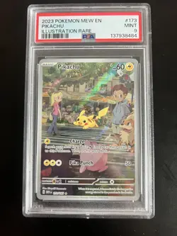 PIKACHU POKEMON 173 2023 POKEMON 151 ILLUSTRATION RARE ENGLISCH PSA 9 - Image 1