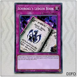 Ichiroku's Ledger Book - DIFO-EN078 - Common 1st Edition Yugioh - Image 1