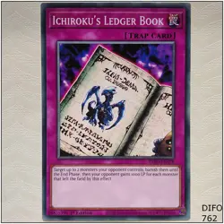 Ichiroku's Ledger Book - DIFO-EN078 - Common 1st Edition Yugioh - Image 1