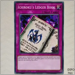 Ichiroku's Ledger Book - DIFO-EN078 - Common 1st Edition Yugioh - Image 1