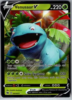 Venusaur V 001/073 Champion's Path - Pokemon Card - NM - Image 1