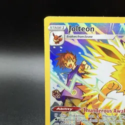 Jolteon TG04/TG30 Holo Brilliant Stars Trainer Gallery Pokemon Card - Off Center - Image 2