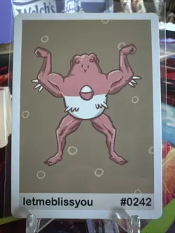 Letmeblissyou (Blissey) card #0242- Gen 2 Pookiemoot Fan Art - Pokemon - Image 1