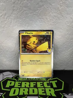 Pokemon - Cosmos Holo Pikachu 51/162 Pokemon Day 2026 Collection Card - Image 1