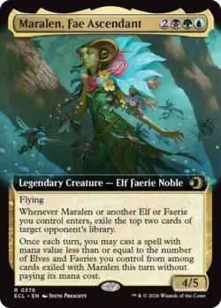Maralen, Fae Ascendant (Extended Art) -Foil Near Mint MTG Lorwyn Eclipsed - Image 1