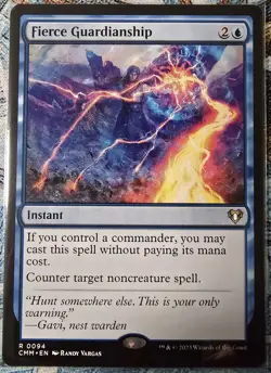 Fierce Guardianship, Commander Masters, Regular,MTG, #94,NM++ - Image 1