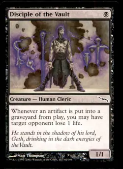 Disciple of the Vault LP Light Play Mirrodin MTG [7865] - Image 1