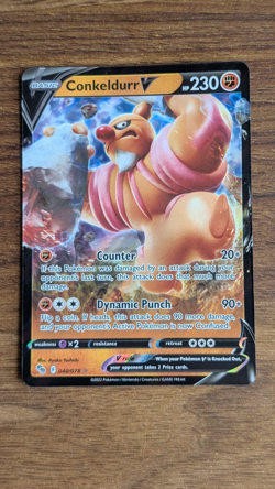 Conkeldurr V 040/078 Holo V Rare Pokemon GO Pokemon TCG NM - Image 2