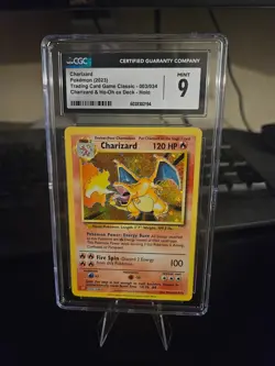 Charizard 003/034 Pokemon Trading Card Game Classic CGC 9 - Image 1