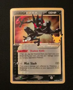 Greninja 🌟 Gold Star 🌟 Promo SWSH144 2021 Celebrations Pokemon Card - Image 1