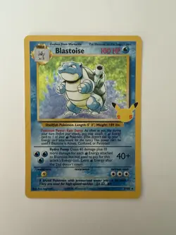 Pokemon TCG Blastoise Celebrations Card 2/102 25th Anniversary Edition NM - Image 2