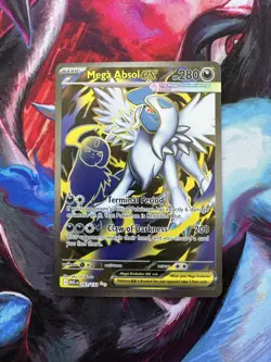 Mega Absol ex 161/132 Ultra RAre Me01: Pokemon Mega Evolution Holo Near Mint - Image 1