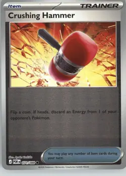 Crushing Hammer 071/088 Common Perfect Order Pokemon Reverse Holo Near Mint - Image 1
