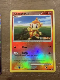 Pokemon Chimchar 56/100 Reverse Holo Majestic Dawn Platinum Stamped BK Promo MP - Image 1