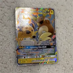 Pokemon Raichu & Alolan Raichu GX 54/236 Unified Minds Holo Full Art Ultra Rare - Image 1