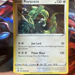 Pokemon TCG Rayquaza - SWSH029 Sword & Shield Black Star Promo NM - Image 1