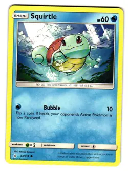 Squirtle 33/214 Common Unbroken Bonds Pokemon Lightly Played - Image 1