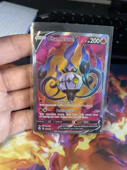 Pokemon TCG Chandelure V Fusion Strike 247/264 Holo Full Art - Image 1
