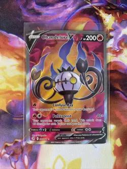 Pokemon TCG Chandelure V Fusion Strike 247/264 Holo Full Art - Image 2
