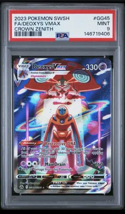 Pokemon Crown Zenith PSA 10 X 2 - Deoxys Vmax GG45/GG70 & Darkrai vstar Gg50 - Image 3