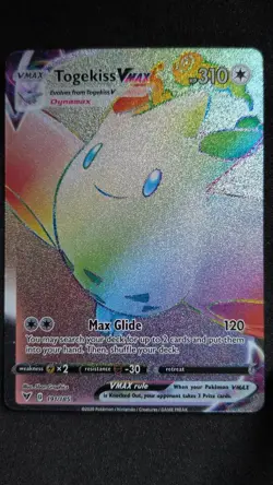 Togekiss 191/185 Rainbow Rare Vivid Voltage Pokemon Near Mint - Ink Dot Error! - Image 1
