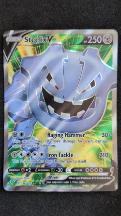 Steelix V 176/185 Ultra Rare Vivid Voltage Pokemon Near Mint - Image 1