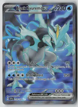 Black Kyurem ex 218/191 Ultra Rare Surging Sparks Pokemon NM - Image 1