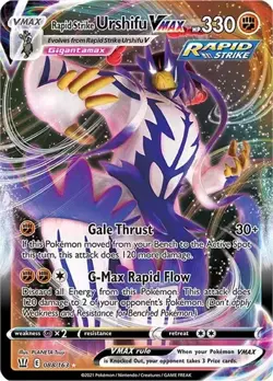 Rapid Strike Urshifu VMAX 088/163 Battle Styles Ultra Rare Holo Pokemon NM - Image 1