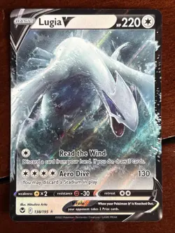 Pokemon Silver Tempest Lugia V 138/195 Full Art Holo Rare - Image 1