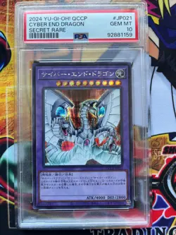 2024 YU-GI-OH! JAPANESE SECRET RARE #JP021 CYBER END DRAGON PSA 10 - Image 1