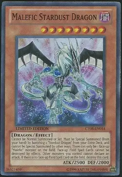 USA Seller Yugioh Malefic Stardust Dragon - CT08-EN014 - Super Rare - NM - Image 1