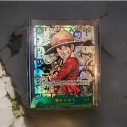 One Piece Secret Rare Manga Monkey D Luffy Op13-118 Serialized Raw Fresh Pull - Image 1