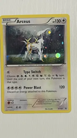 Arceus XY197 XY Black Star Promo Holo Pokemon Card NM - Image 2
